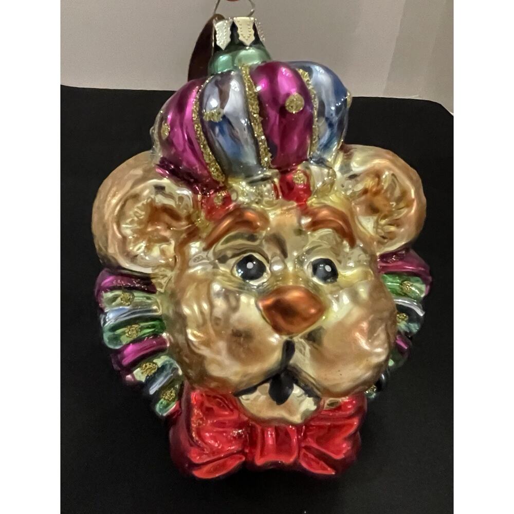Vintage Lion's Head Christmas Ornament Mark‎ Klaus - Picture 2 of 6